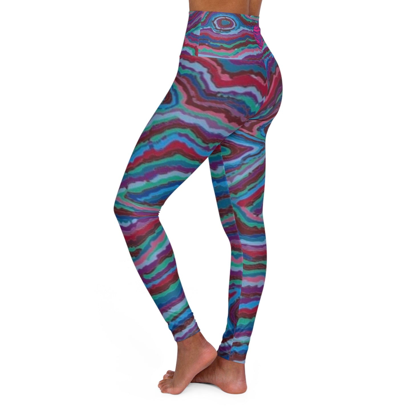 Jupiter Atmosphere High Waisted Yoga Leggings (AOP)