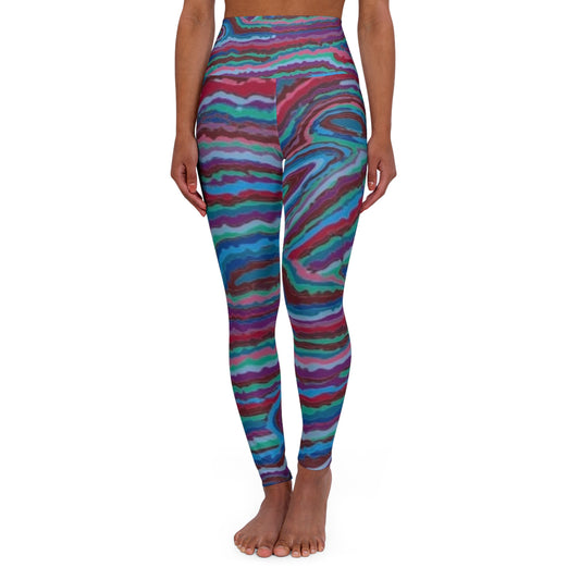 Jupiter Atmosphere High Waisted Yoga Leggings (AOP)