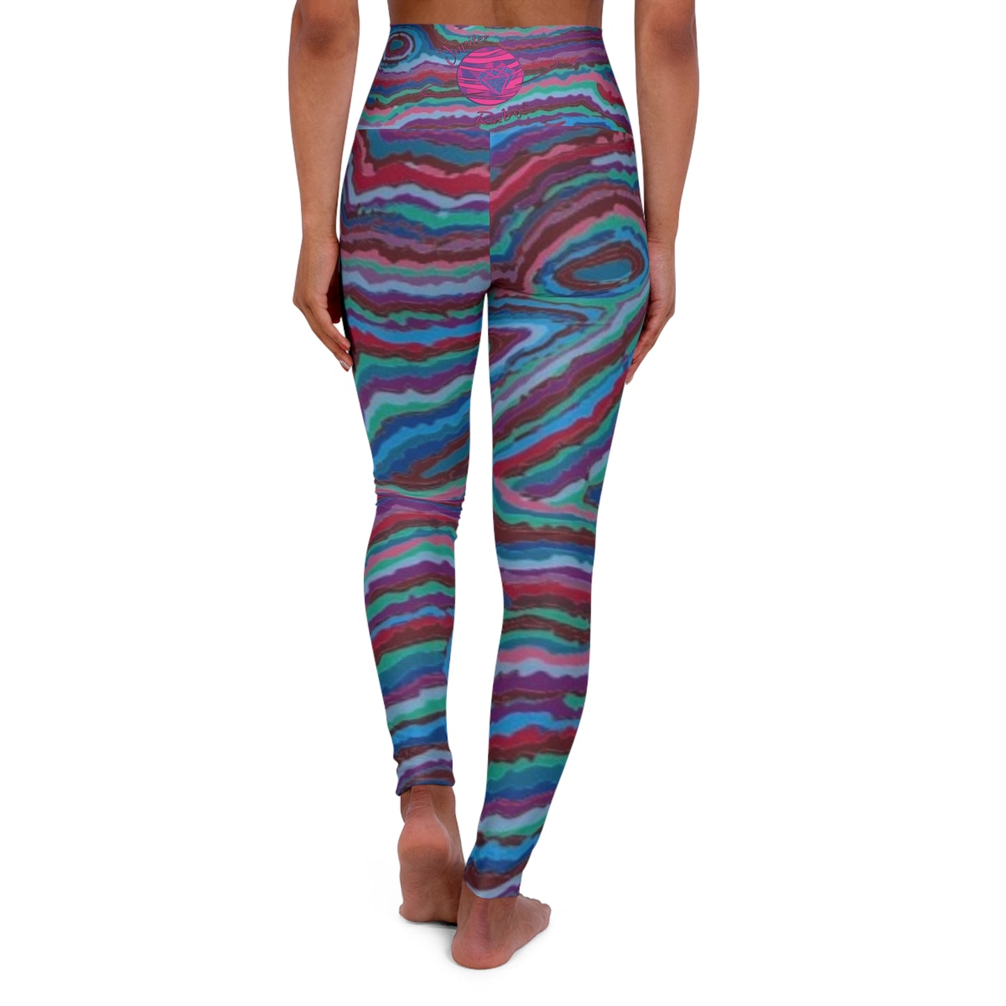 Jupiter Atmosphere High Waisted Yoga Leggings (AOP)