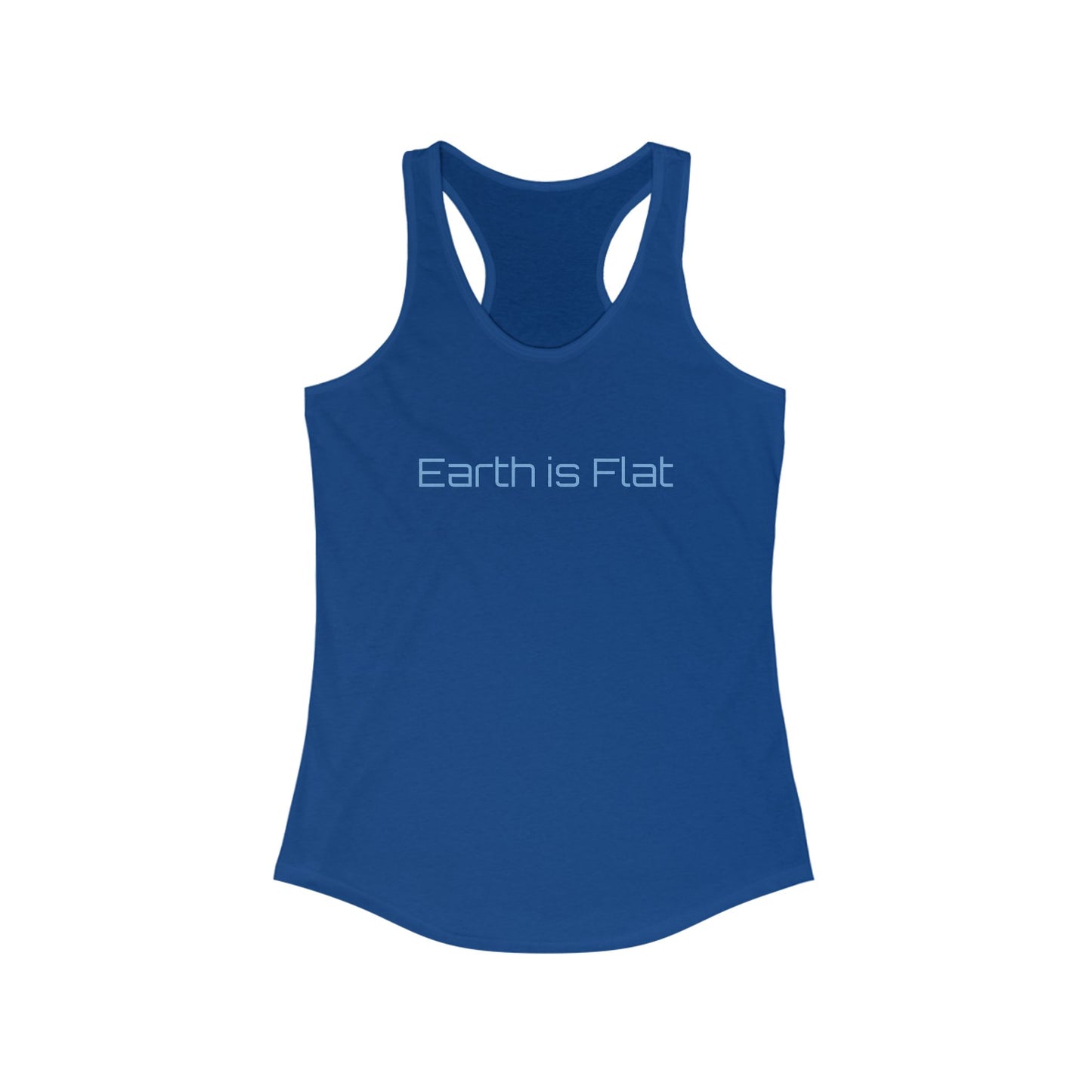 Earth is Flat Women's Racerback Tank Top - Fun & Comfy Summer Tee