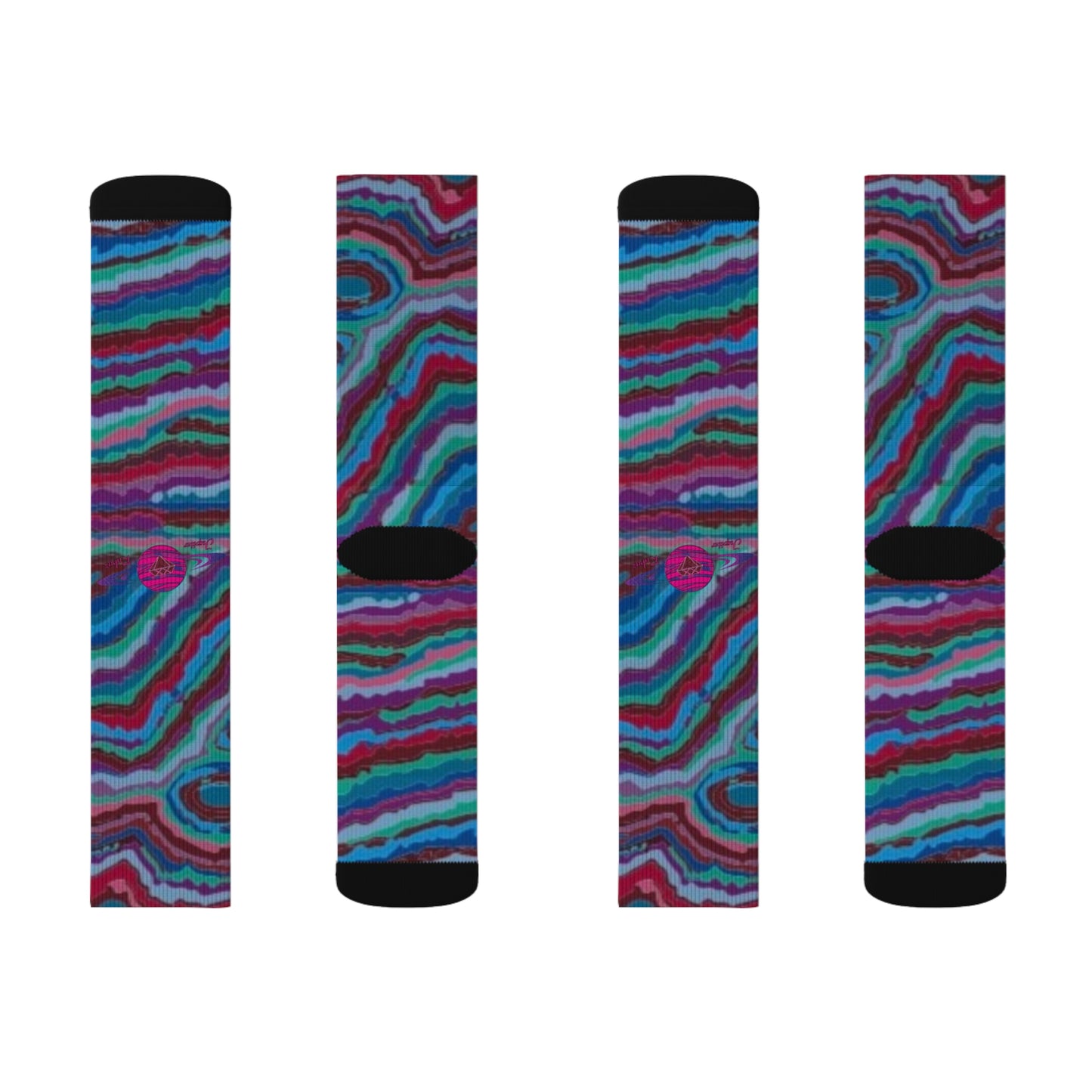 Jupiter Graphic Gravity Socks